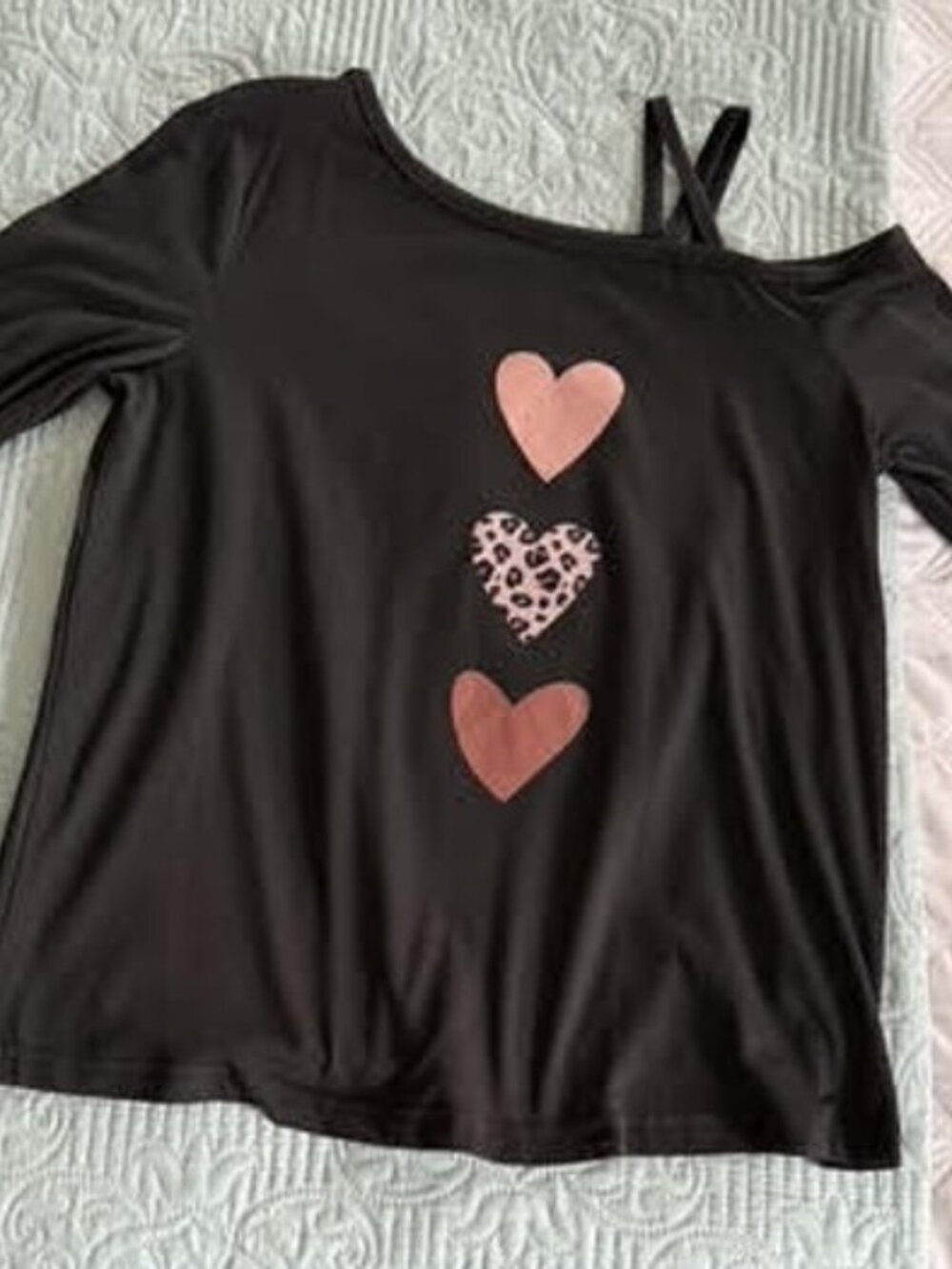 Long sleeve cold shoulder top